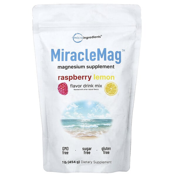 mii43887_v_2.jpg MiracleMag™, со вкусом малины и лимона, 454 г (1 фунт) — Micro Ingredients