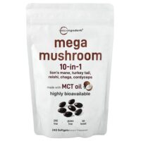 Mega Mushrooms, 10 в 1, 240 капсул — Micro Ingredients