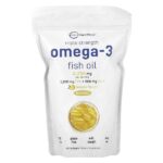 рыбий жир с омега-3, тройная сила, лимон, 240 капсул (1400 мг в 1 капсуле) — Micro Ingredients