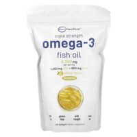 рыбий жир с омега-3, тройная сила, лимон, 240 капсул (1400 мг в 1 капсуле) — Micro Ingredients