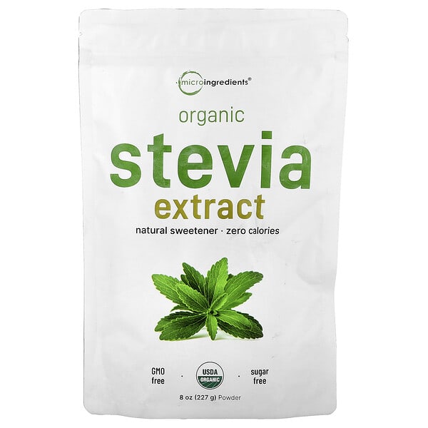 mii61620_v_6.jpg органический экстракт стевии, 227 г (8 унций) — Micro Ingredients