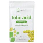 Фолиевая кислота, 1000 мкг, 500 мягких таблеток — Micro Ingredients