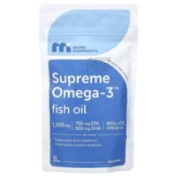 Supreme Omega-3™, рыбий жир со вкусом свежего лимона, 60 капсул — Micro Ingredients