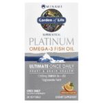 MorEPA Platinum, Формула для ежедневного приема с Омега-3 и витамином D3, со вкусом апельсина, 30 гелевых капсул — Minami Nutrition