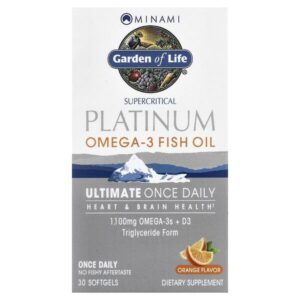 MorEPA Platinum, Формула для ежедневного приема с Омега-3 и витамином D3, со вкусом апельсина, 30 гелевых капсул — Minami Nutrition