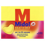 Midol, Heat Vibes, менструальные теплые пластыри, 3 тепловых пластыря