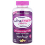 MiraLAX, MiraFiber, жевательные таблетки, со вкусом клубники, яблока, винограда, вишни, апельсина и лимона, 72 жевательных таблетки