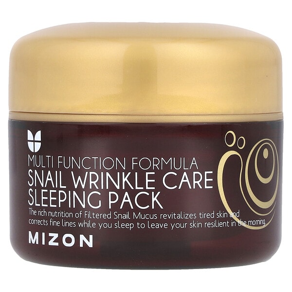 miz54063_v_49.jpg Snail Wrinkle Care Sleeping Pack, ночная маска с муцином улитки против морщин, 80 мл (2,70 жидк. унции) — Mizon