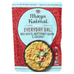 Organic Everyday Dal, красная чечевица, мускатная тыква и кокос, 284 г (10 унций) — Maya Kaimal