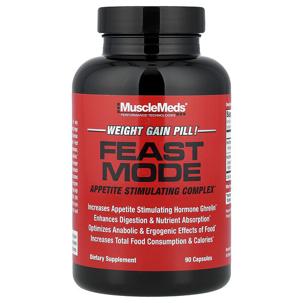 mme00589_v_24.jpg Feast Mode, комплекс для стимуляции аппетита, 90 капсул — MuscleMeds