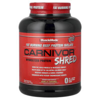 Carnivor™ Shred, гидролизованный протеин, со вкусом ваниля и карамель, 1736 г (3,8 фунта) — MuscleMeds