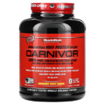 Carnivor, изолят говяжьего белка, созданный путем биоинженерии, со вкусом хлопьев для тостов с корицей, 1680 г (3,7 фунта) — MuscleMeds