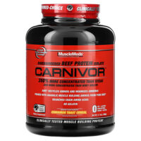 Carnivor, изолят говяжьего белка, созданный путем биоинженерии, со вкусом хлопьев для тостов с корицей, 1680 г (3,7 фунта) — MuscleMeds