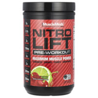 Nitro Lift™, предтренировочный комплекс, вишня и лайм, 518 г (1,14 фунта) — MuscleMeds