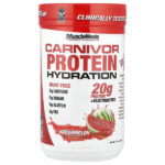 Carnivor Protein Hydration, протеин, арбуз, 496 г (17,5 унции) — MuscleMeds