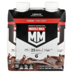 Genuine, Protein Shake, Chocolate, 4 Cartons, 11 fl oz (330 ml) Each — Muscle Milk