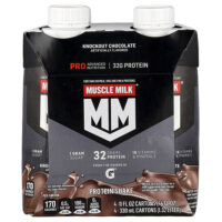 Pro Advanced Nutrition, Protein Shake, Knockout Chocolate, 4 Cartons, 11 fl oz (330 ml) Each — Muscle Milk