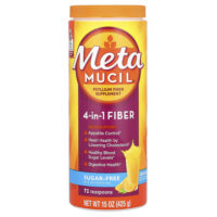 4-в-1 клетчатка, со вкусом апельсина, 425 г (15 унций) — Metamucil