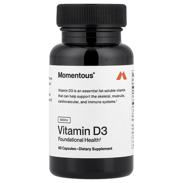 mmu00897_v_10.jpg Vitamin D3, 125 mg (5,000 IU), 60 Capsules — Momentous