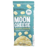 Moon Cheese, хрустящие сырные кусочки, чеснок и пармезан, 28 г (1 унция)