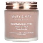 Rose Hyaluronic Hydra, смывающая маска, 125 г (4,4 унции) — Mary & May