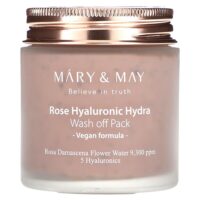 Rose Hyaluronic Hydra, смывающая маска, 125 г (4,4 унции) — Mary & May