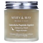 Calendula Peptide Ageless, маска для сна, 110 г (3,88 унции) — Mary & May