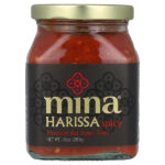 Mina, Harissa, марокканский соус из красного перца, острый, 283 г (10 унций)