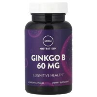 Гинкго B, 60 мг, 60 веганских капсул — MRM Nutrition