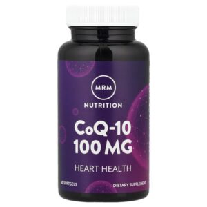 Nutrition, коэнзим Q-10, 100 мг, 60 мягких таблеток — MRM Nutrition