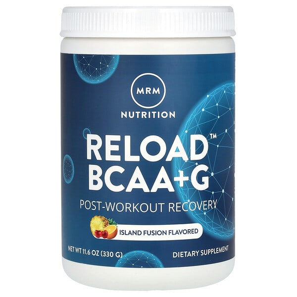 mrm71045_v_53.jpg Reload BCAA+G, средство для восстановления после тренировки, Island Fusion, 330 г (11,6 унции) — MRM Nutrition