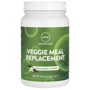 Растительный заменитель питания, ваниль и бобы, 3 фунта (1361 г) — MRM Nutrition