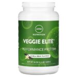 Veggie Elite, Performance Protein, вегетарианский протеин для повышения продуктивности, стручки ванили, 1020 г (2,2 фунта) — MRM Nutrition