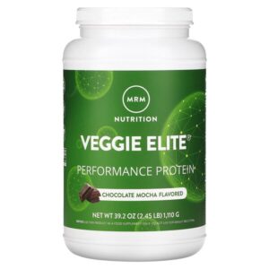 Veggie Elite, протеин для повышения продуктивности, мокко с шоколадом, 1110 г (2,45 унции) — MRM Nutrition