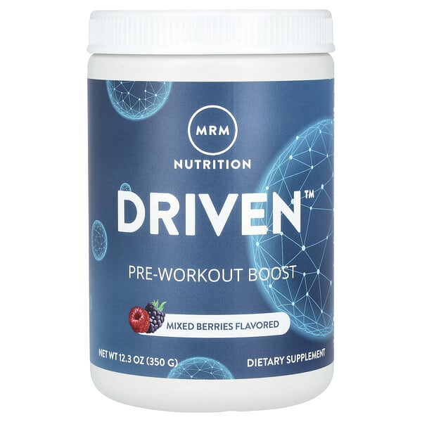 mrm73022_v_45.jpg DRIVEN, предтренировочная добавка, ягоды, 350 г (12,3 унции) — MRM Nutrition