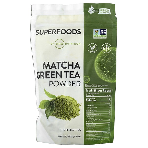 mrm80015_v_22.jpg зелёный чай матча в виде порошка, 170 г (6 унций) — MRM Nutrition