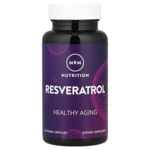 Nutrition, ресвератрол, 60 веганских капсул — MRM Nutrition