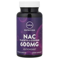 Nac, N-ацетил-L-цистеин, 600 мг, 60 веганских капсул — MRM Nutrition