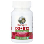 витамины D3 и B12, со вкусом малины, 60 жевательных мармеладок — MaryRuth's