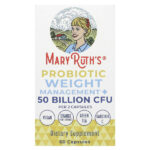 Пробиотик для контроля веса и контроля веса, 50 млрд, 60 капсул — MaryRuth's