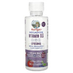 Megadose Vitamin D3, липосомальный витамин D3, ягодное ассорти, 4000 МЕ, 225 мл (7,6 жидк. унции) — MaryRuth's