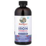 Vegan Liquid Iron, пренатальный и послеродовой, ягодный, 450 мл (15,22 жидк. унц.) — MaryRuth's