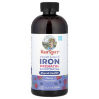 Vegan Liquid Iron, пренатальный и послеродовой, ягодный, 450 мл (15,22 жидк. унц.) — MaryRuth's