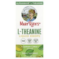 L-теанин, капли, лимон и лайм, 60 мл (2 жидк. унции) — MaryRuth's