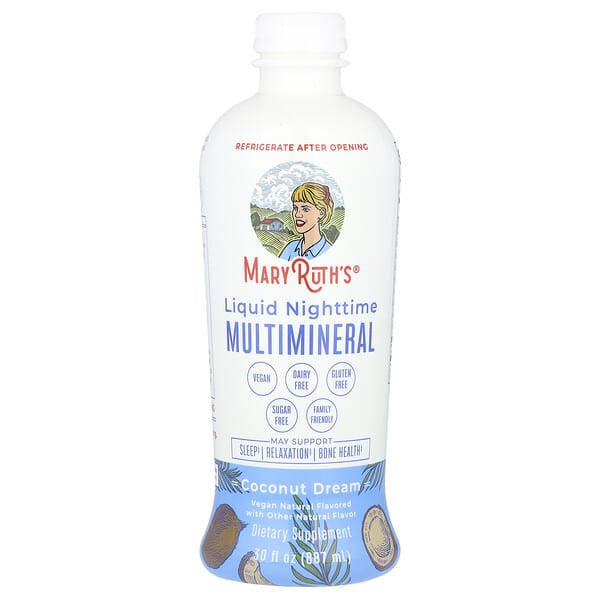 mro70051_v_24.jpg Liquid Nighttime Multimineral, Coconut Dream, 946 мл (32 жидк. унц.) — MaryRuth's