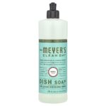 Жидкость для мытья посуды, аромат базилика, 16 жидк. унц. (473 мл) — Mrs. Meyers Clean Day