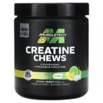 Creatine Chews, Citrus Burst, 90 жевательных таблеток (1 г в каждой таблетке) — MuscleTech
