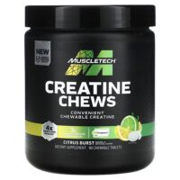 Creatine Chews, Citrus Burst, 90 жевательных таблеток (1 г в каждой таблетке) — MuscleTech