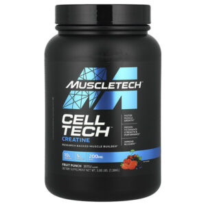 Performance Series, CELL-TECH, креатин, фруктовый пунш, 1,36 кг (3 фунта) — MuscleTech