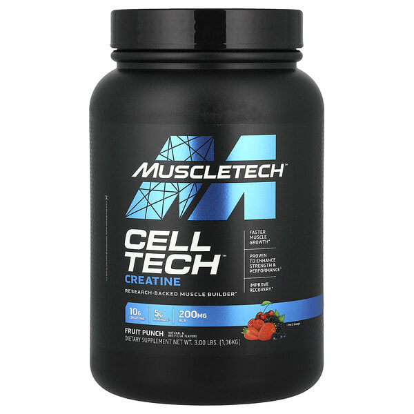 msc70318_v_59.jpg Performance Series, CELL-TECH, креатин, фруктовый пунш, 1,36 кг (3 фунта) — MuscleTech